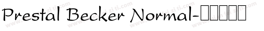Prestal Becker Normal字体转换